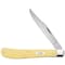 Case Cutlery Knife, Yellow Ss Syn Slimline Trapper 80031 - alternate 1